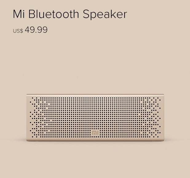 Mi Bluetooth Speaker Gold