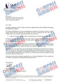 新加坡管理大学应用金融硕士offer一枚（2016-03-23）