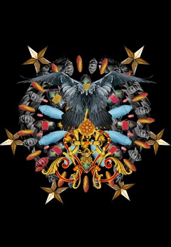 480023-潮流时尚定位男装T恤卫衣印花图