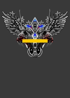 526159-半身定位富丽堂皇手绘豹子翅膀牛羊角重金属五角星3