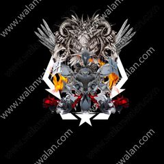 540725-火焰翅膀机械组合