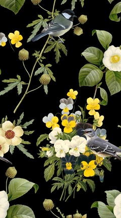 697215-复古花鸟-B