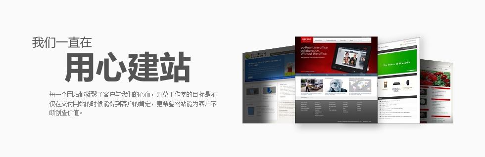 野草工作室一直在用心建站