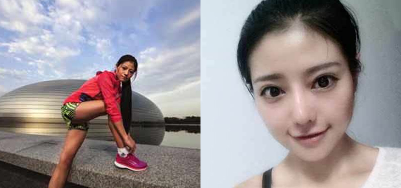 河南姑娘成为最美马拉松女孩