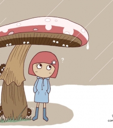 图片故事 谁能借我一把伞